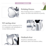 Perline cuore in argento sterling S925 per gioielli