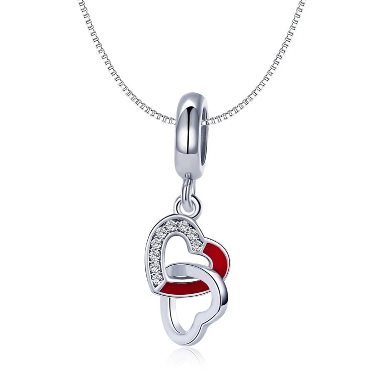 Ciondolo cuore a cuore in argento 925 per gioielli
