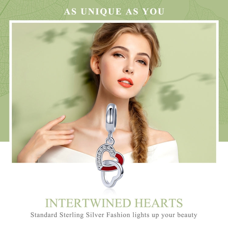 Ciondolo cuore a cuore in argento 925 per gioielli