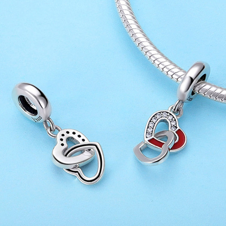 Ciondolo cuore a cuore in argento 925 per gioielli