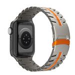 Cinturino per orologio in acciaio al titanio con fibbia a doppia chiusura, For Apple Watch SE 2023 44mm, For Apple Watch SE 2023 40mm, For Apple Watch Ultra 2 49mm, For Apple Watch Series 9 45mm, For Apple Watch Series 9 41mm, For Apple Watch Ultra 49mm