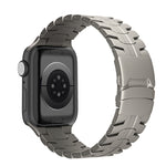 Cinturino per orologio in acciaio al titanio con fibbia a doppia chiusura, For Apple Watch SE 2023 44mm, For Apple Watch SE 2023 40mm, For Apple Watch Ultra 2 49mm, For Apple Watch Series 9 45mm, For Apple Watch Series 9 41mm, For Apple Watch Ultra 49mm