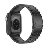 Cinturino per orologio in acciaio al titanio con fibbia a doppia chiusura, For Apple Watch Series 8 41mm, For Apple Watch Series 8 45mm, For Apple Watch SE 2022 40mm, For Apple Watch SE 2022 44mm, For Apple Watch Series 7 41mm                          ...