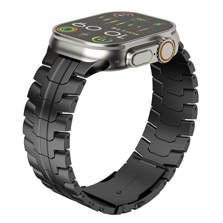 Cinturino per orologio in acciaio al titanio con fibbia a doppia chiusura, For Apple Watch SE 40mm, For Apple Watch SE 44mm, For Apple Watch Series 6 40mm, For Apple Watch Series 6 44mm, For Apple Watch Series 5 44mm, For Apple Watch Series 5 40mm