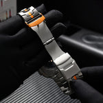 Cinturino per orologio in acciaio al titanio con fibbia a doppia chiusura, For Apple Watch SE 2023 44mm, For Apple Watch SE 2023 40mm, For Apple Watch Ultra 2 49mm, For Apple Watch Series 9 45mm, For Apple Watch Series 9 41mm, For Apple Watch Ultra 49mm