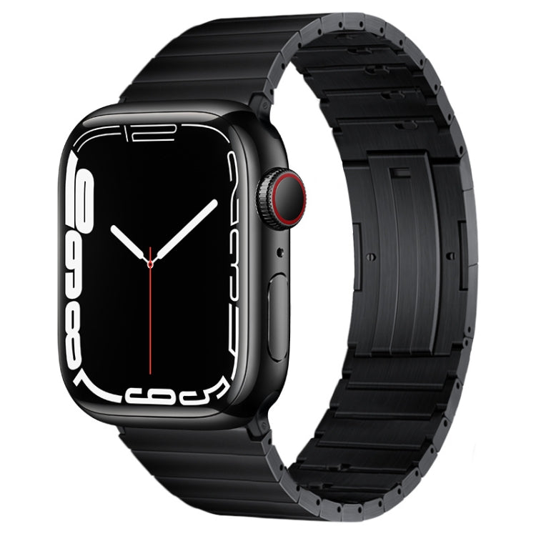 Cinturino per orologio in metallo titanio con barre a molla con articolazione in bambù a perla singola PG65, For Apple Watch Series 10 46mm, For Apple Watch Series 10 42mm, For Apple Watch SE 2023 44mm, For Apple Watch SE 2023 40mm                     ...