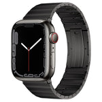Cinturino per orologio in metallo titanio con barre a molla con articolazione in bambù a perla singola PG65, For Apple Watch Series 10 46mm, For Apple Watch Series 10 42mm, For Apple Watch SE 2023 44mm, For Apple Watch SE 2023 40mm                     ...