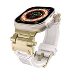 Cinturino per orologio in TPU con connettore in acciaio inossidabile, For Apple Watch Series 2 42mm