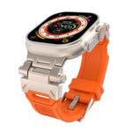 Cinturino per orologio in TPU con connettore in acciaio inossidabile, For Apple Watch Series 2 42mm