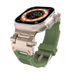 Cinturino per orologio in TPU con connettore in acciaio inossidabile, For Apple Watch Series 2 42mm