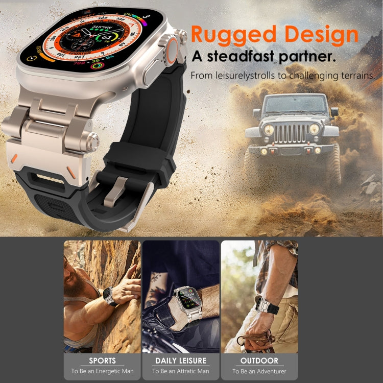Cinturino per orologio in TPU con connettore in acciaio inossidabile, For Apple Watch Series 2 42mm