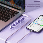 Cavo ricarica rapida USB-C 3 in 1 ROCK G20 1,5 m 100W