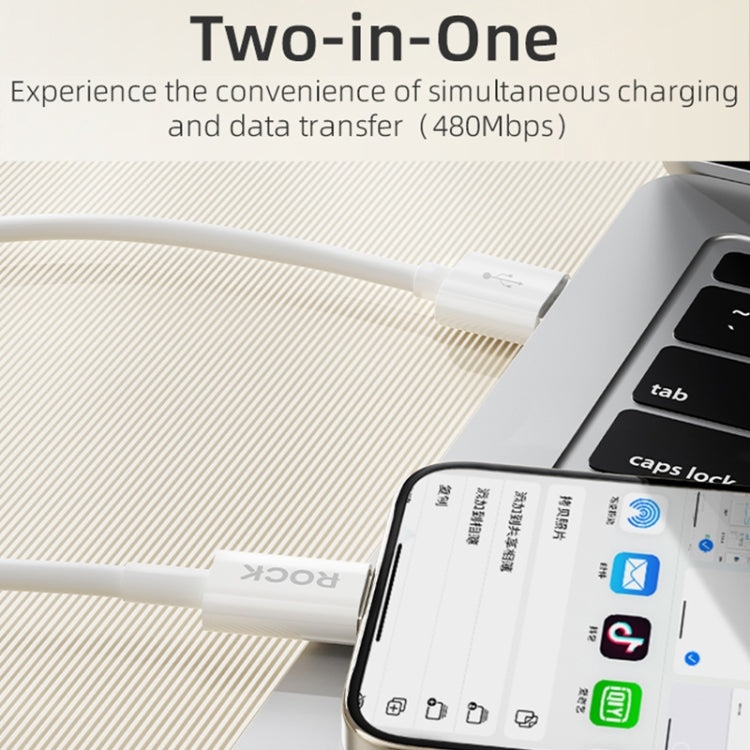 Cavo USB-C ricarica rapida 1 metro ROCK P8 Prime 2.4A
