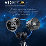Fotocamera a specchio portatile HD 2K WiFi per telescopio