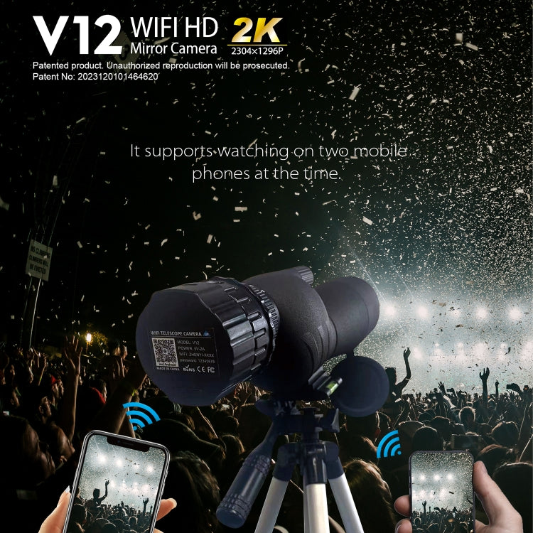 Fotocamera a specchio portatile HD 2K WiFi per telescopio