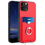 Custodia per cellulare con porta carte ad anello R20, For iPhone 13 mini, For iPhone 12, For iPhone 12 Pro Max, For iPhone 12 Pro