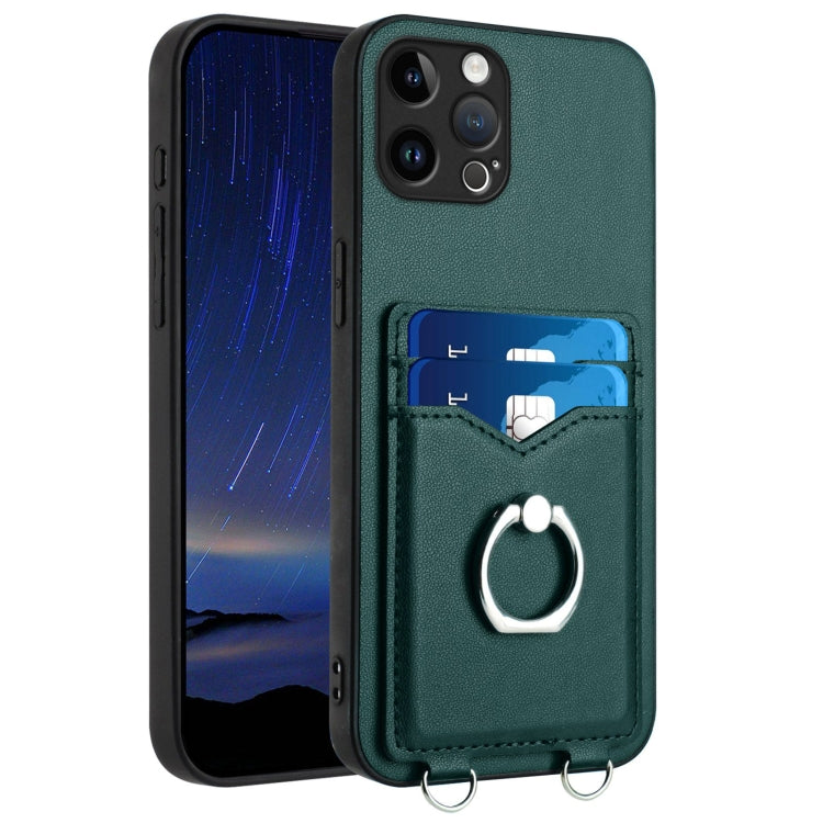 Custodia per cellulare con porta carte ad anello R20, For iPhone 13 mini, For iPhone 12, For iPhone 12 Pro Max, For iPhone 12 Pro