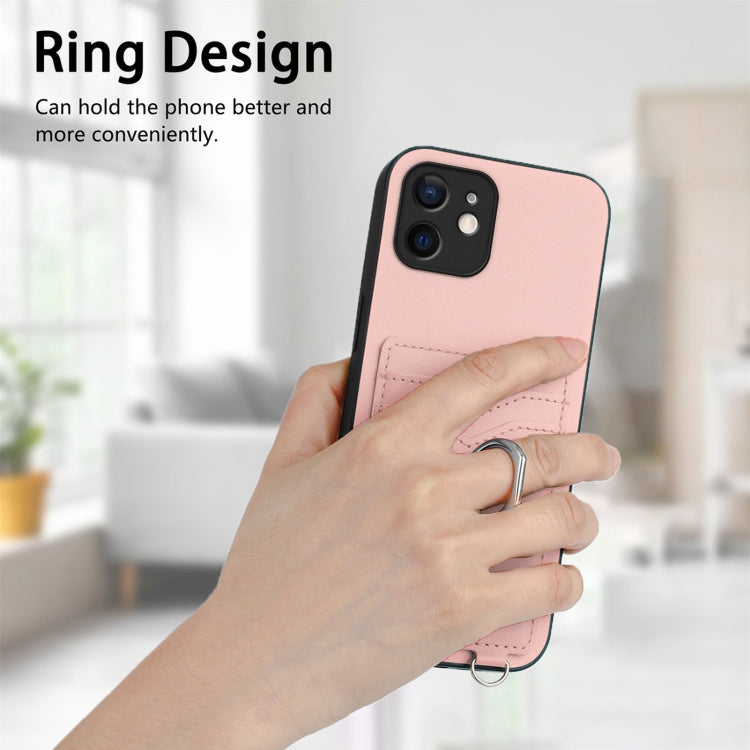 Custodia per cellulare con porta carte ad anello R20, For iPhone 12 mini, For iPhone 11 Pro Max, For iPhone 11, For iPhone 11 Pro