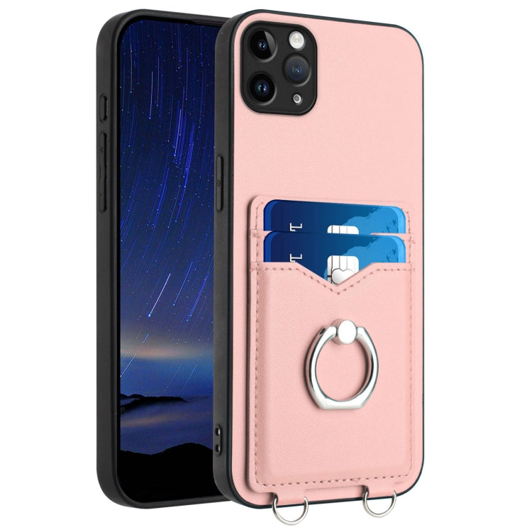 Custodia per cellulare con porta carte ad anello R20, For iPhone 12 mini, For iPhone 11 Pro Max, For iPhone 11, For iPhone 11 Pro
