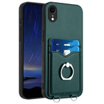 Custodia per cellulare con porta carte ad anello R20, For iPhone XS / X, For iPhone XR, For iPhone XS Max, For iPhone 8 Plus / 7 Plus