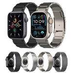 Cinturino per orologio in metallo titanio, For Apple Watch Series 10 46mm, For Apple Watch Series 10 42mm, For Apple Watch SE 2023 44mm, For Apple Watch SE 2023 40mm, For Apple Watch Ultra 2 49mm, For Apple Watch Series 9 45mm