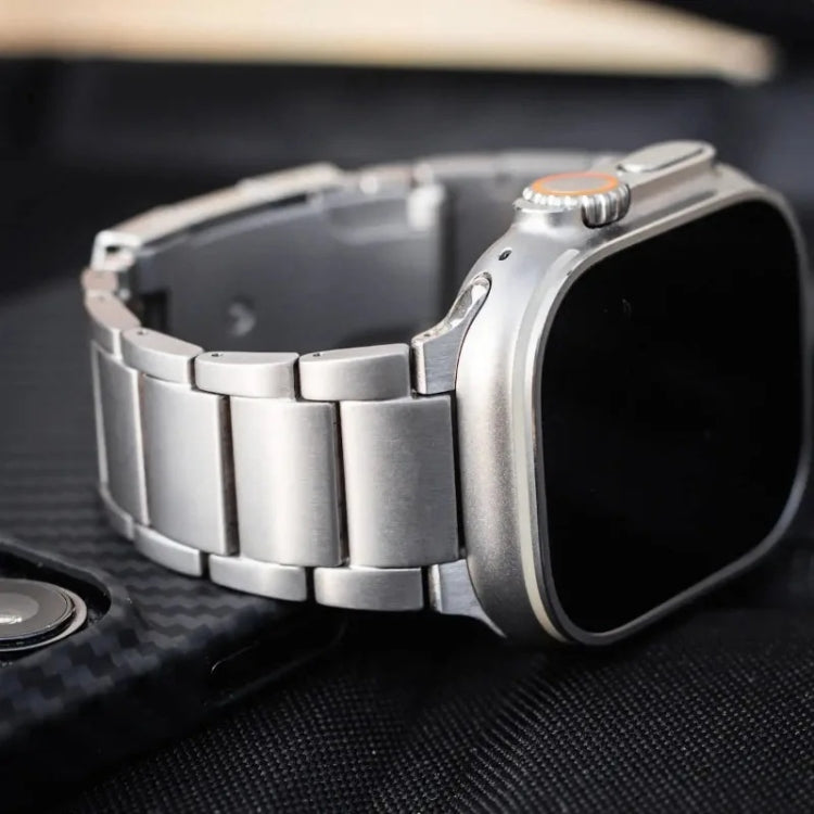 Cinturino per orologio in metallo titanio, For Apple Watch Series 10 46mm, For Apple Watch Series 10 42mm, For Apple Watch SE 2023 44mm, For Apple Watch SE 2023 40mm, For Apple Watch Ultra 2 49mm, For Apple Watch Series 9 45mm