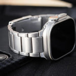 Cinturino per orologio in metallo titanio, For Apple Watch Series 9 41mm, For Apple Watch Ultra 49mm, For Apple Watch Series 8 41mm, For Apple Watch Series 8 45mm, For Apple Watch SE 2022 40mm, For Apple Watch SE 2022 44mm