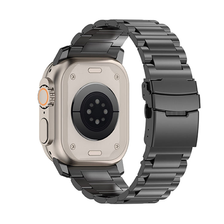 Cinturino per orologio in lega di titanio con fibbia di sicurezza da 26 mm, For Apple Watch Series 6 44mm, For Apple Watch Series 5 44mm, For Apple Watch Series 4 44mm, For Apple Watch Series 3 42mm