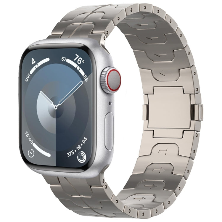 Cinturino per orologio in lega di titanio con fibbia magnetica, For Apple Watch SE 2023 44mm, For Apple Watch Ultra 2 49mm, For Apple Watch Series 9 45mm, For Apple Watch Ultra 49mm, For Apple Watch Series 8 45mm, For Apple Watch SE 2022 44mm