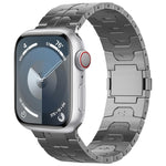 Cinturino per orologio in lega di titanio con fibbia magnetica, For Apple Watch SE 2023 44mm, For Apple Watch Ultra 2 49mm, For Apple Watch Series 9 45mm, For Apple Watch Ultra 49mm, For Apple Watch Series 8 45mm, For Apple Watch SE 2022 44mm
