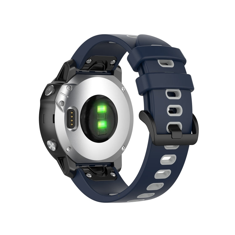 Cinturino in silicone bicolore per Garmin Fenix 6S