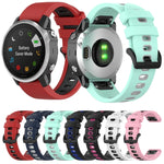Cinturino in silicone bicolore per Garmin Fenix 6S