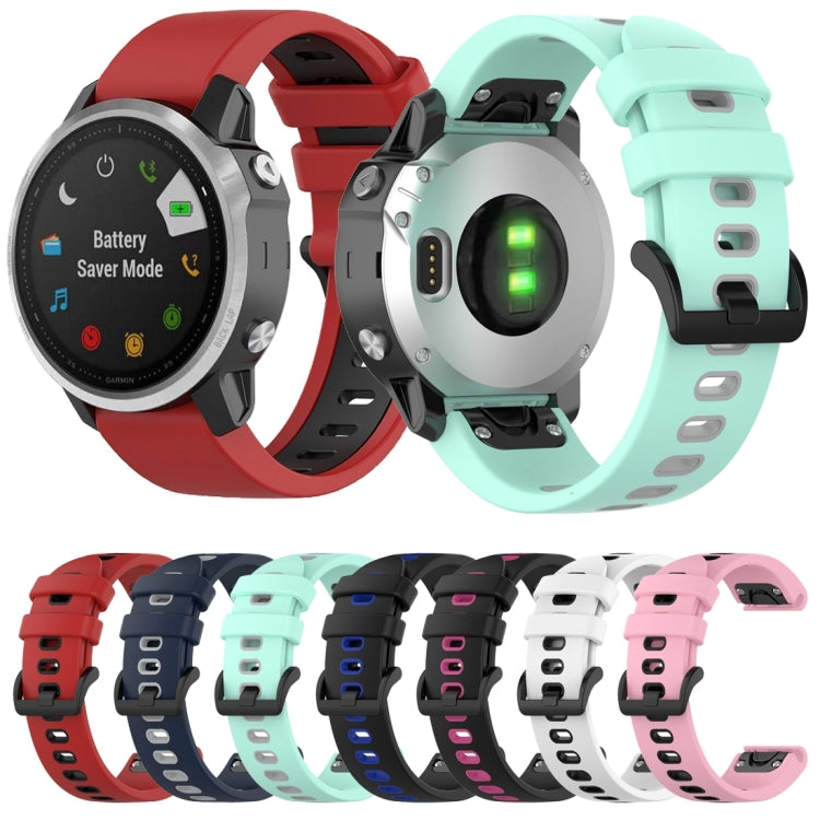 Cinturino in silicone bicolore per Garmin Fenix 6S