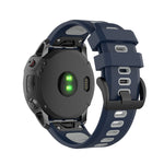 Cinturino in silicone bicolore per Garmin Fenix 6X