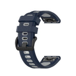 Cinturino in silicone bicolore per Garmin Fenix 6X