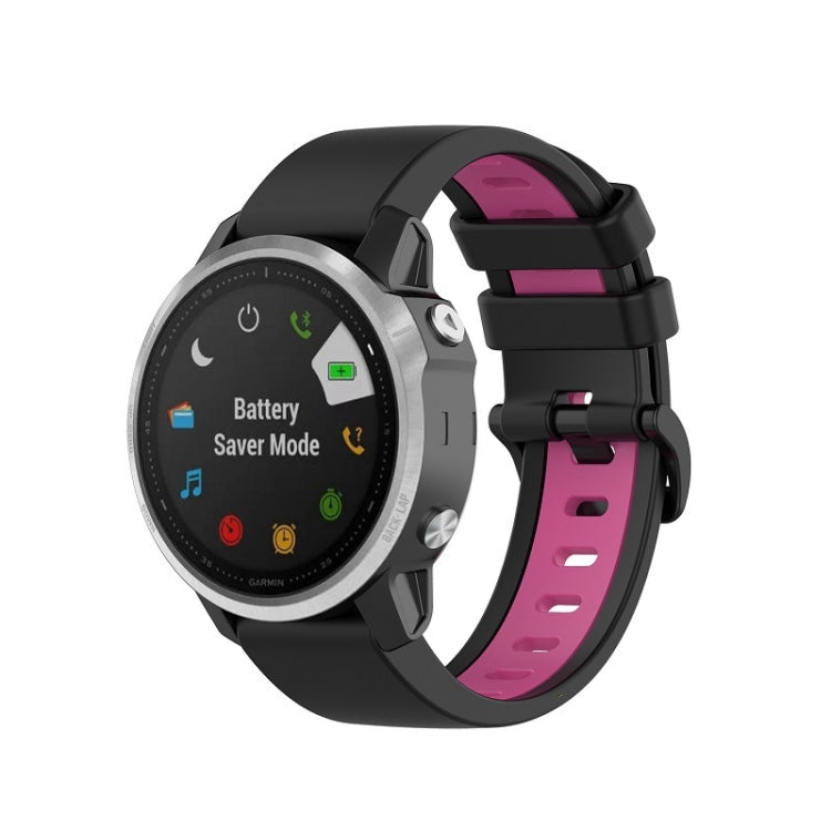 Cinturino in silicone bicolore per Garmin Fenix 6X