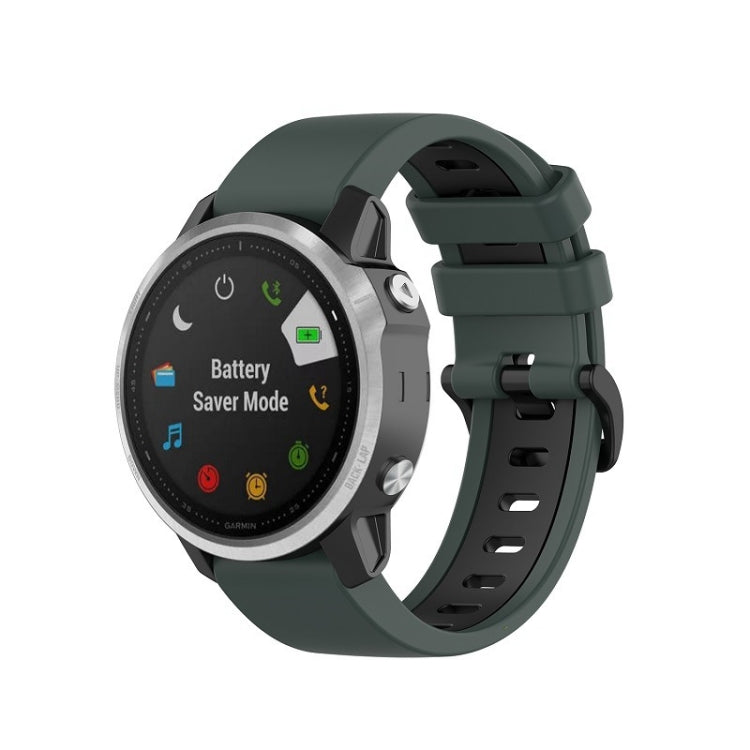 Cinturino in silicone bicolore per Garmin Fenix 6X