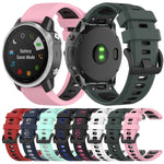 Cinturino in silicone bicolore per Garmin Fenix 6X