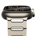 Cinturino per orologio in lega di titanio con fibbia ovale a farfalla, For Apple Watch SE 2023 44mm, For Apple Watch Ultra 2 49mm, For Apple Watch Series 9 45mm, For Apple Watch Ultra 49mm, For Apple Watch Series 8 45mm, For Apple Watch SE 2022 44mm