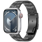 Cinturino per orologio in lega di titanio con fibbia tartaruga, For Apple Watch SE 2022 40mm, For Apple Watch SE 2022 44mm, For Apple Watch Series 7 41mm, For Apple Watch Series 7 45mm, For Apple Watch SE 40mm, For Apple Watch SE 44mm                  ...