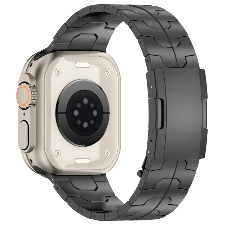 Cinturino per orologio in lega di titanio con fibbia tartaruga, For Apple Watch SE 2022 40mm, For Apple Watch SE 2022 44mm, For Apple Watch Series 7 41mm, For Apple Watch Series 7 45mm, For Apple Watch SE 40mm, For Apple Watch SE 44mm                  ...