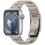 Cinturino per orologio in lega di titanio con fibbia tartaruga, For Apple Watch Series 5 44mm, For Apple Watch Series 5 40mm, For Apple Watch Series 4 44mm, For Apple Watch Series 4 40mm, For Apple Watch Series 3 38mm, For Apple Watch Series 3 42mm