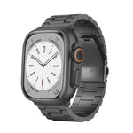 Cinturino per orologio in lega di titanio con fibbia piatta a 3 perline, For Apple Watch Series 5 44mm, For Apple Watch Series 5 40mm, For Apple Watch Series 4 44mm, For Apple Watch Series 4 40mm, For Apple Watch Series 3 38mm                          ...