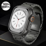 Cinturino per orologio in lega di titanio con fibbia piatta a 3 perline, For Apple Watch Series 5 44mm, For Apple Watch Series 5 40mm, For Apple Watch Series 4 44mm, For Apple Watch Series 4 40mm, For Apple Watch Series 3 38mm                          ...