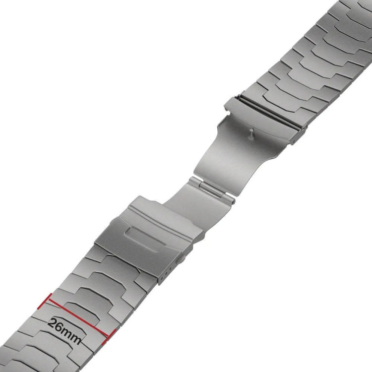 Cinturino per orologio in lega di titanio con fibbia di sicurezza Oracle da 26 mm, For Apple Watch Series 6 44mm, For Apple Watch Series 5 44mm, For Apple Watch Series 4 44mm, For Apple Watch Series 3 42mm
