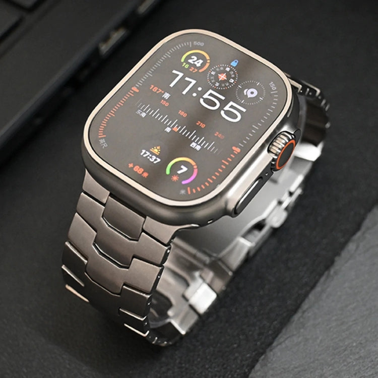 Cinturino per orologio in lega di titanio con fibbia di sicurezza Oracle da 26 mm, For Apple Watch Series 6 44mm, For Apple Watch Series 5 44mm, For Apple Watch Series 4 44mm, For Apple Watch Series 3 42mm