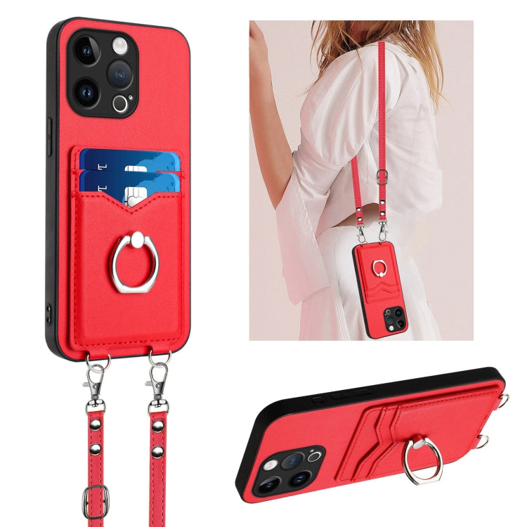 Custodia per telefono porta carte con anello in corda a tracolla R20, For iPhone SE 2022 / SE 2020 / 8, For iPhone 13 Pro Max, For iPhone 13 Pro, For iPhone 13