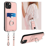 Custodia per telefono porta carte con anello in corda a tracolla R20, For iPhone SE 2022 / SE 2020 / 8, For iPhone 13 Pro Max, For iPhone 13 Pro, For iPhone 13