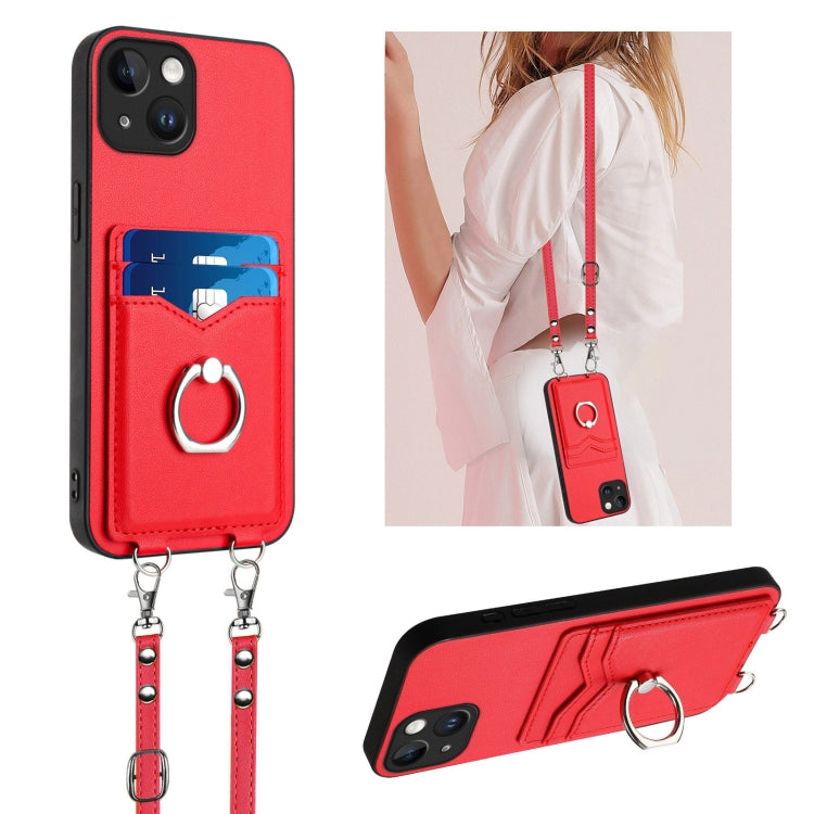 Custodia per telefono porta carte con anello in corda a tracolla R20, For iPhone SE 2022 / SE 2020 / 8, For iPhone 13 Pro Max, For iPhone 13 Pro, For iPhone 13