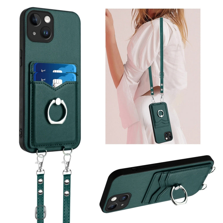 Custodia per telefono porta carte con anello in corda a tracolla R20, For iPhone SE 2022 / SE 2020 / 8, For iPhone 13 Pro Max, For iPhone 13 Pro, For iPhone 13